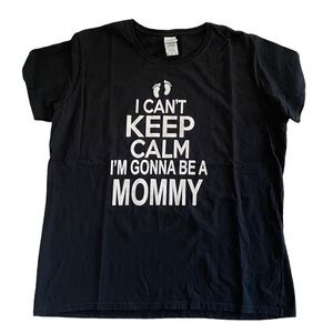 Gildan 100% Heavy Cotton Black Mommy-To-Be T-Shirt Women’s XL